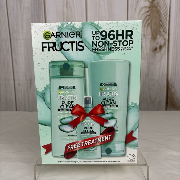 Garnier Other - Garnier Fructis Pure Clean Shampoo Conditioner Combo and Detangler